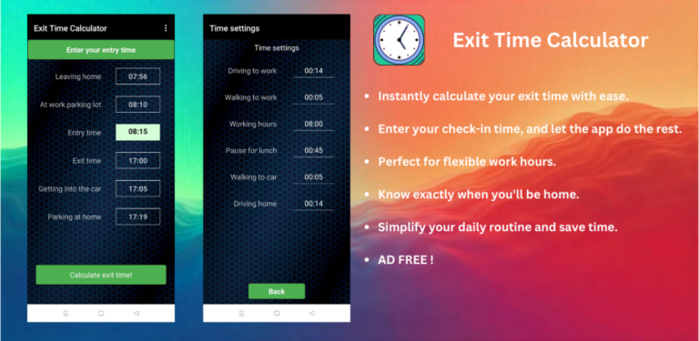 Exit Time Calculator